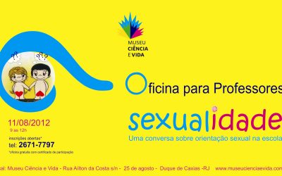 Sexualidade é o tema da próxima oficina para professores