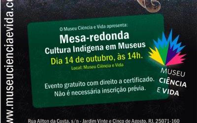 Mesa-redonda Cultura Indígena em Museus (14/10, terça-feira)