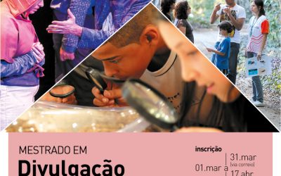 Mestrado em Divulgação Científica abre inscrições