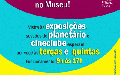 Programação de fevereiro do Museu Ciência e Vida