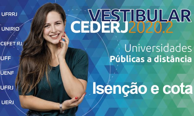 Último dia de inscrições do período de isenção e cotas para o Vestibular 2020.2