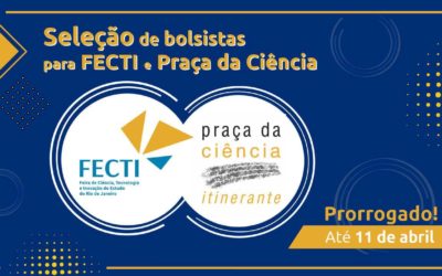 Inscrições prorrogadas para seleção de bolsistas que vão atuar nos programas da Divulgação Científica