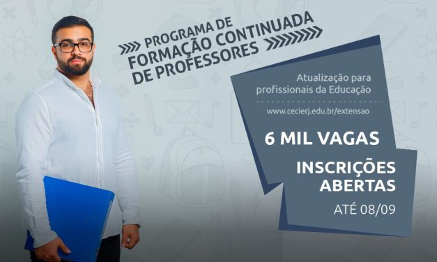 Fundação Cecierj abre mais de seis mil vagas para formação de professores