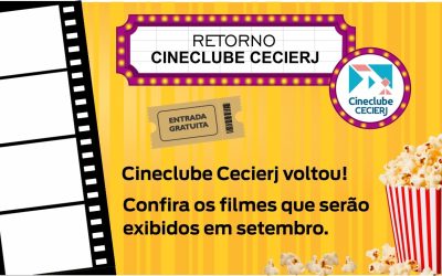 Cineclube Cecierj lança nova programação com filmes gratuitos para todas as idades