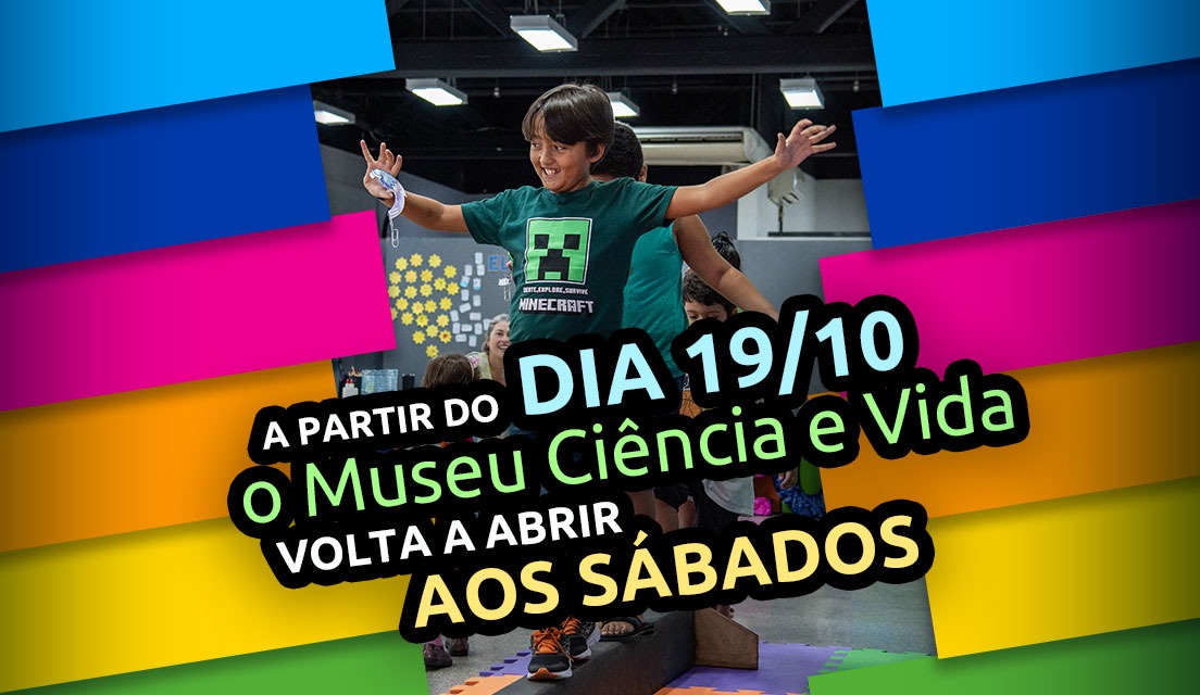 Museu Ciência e Vida, em Duque de Caxias, reabre aos sábados, a partir de 19 de outubro