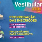 Inscrições para o Vestibular 2025.1 CEDERJ foram prorrogadas até o dia 4 de dezembro