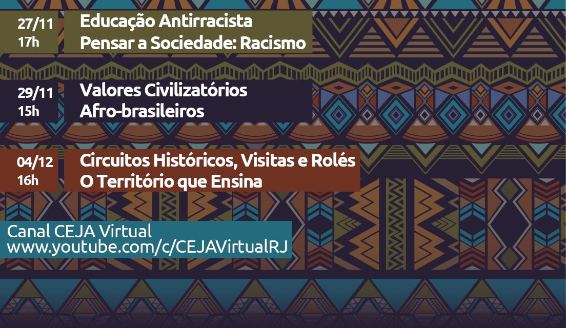 Rede CEJA promove eventos on-line para troca de experiências e relatos de práticas de educação antirracista