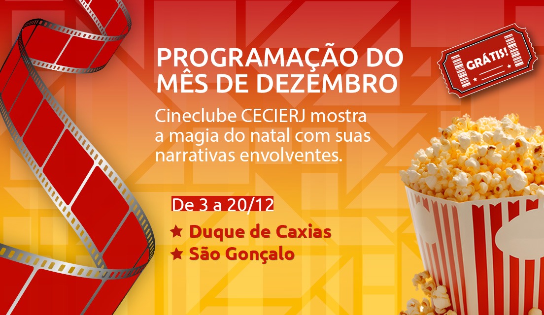 Cineclube CECIERJ: programação de dezembro tem clássicos natalinos e animações para todas as idades 