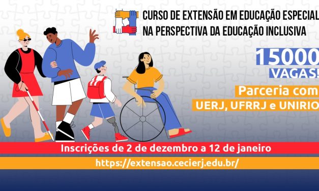 Consórcio CEDERJ oferece 15 mil vagas em curso gratuito e a distância de Educação Especial na Perspectiva da Educação Inclusiva  