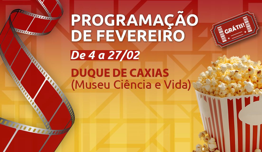 Cineclube CECIERJ, em Duque de Caxias, apresenta programação de fevereiro