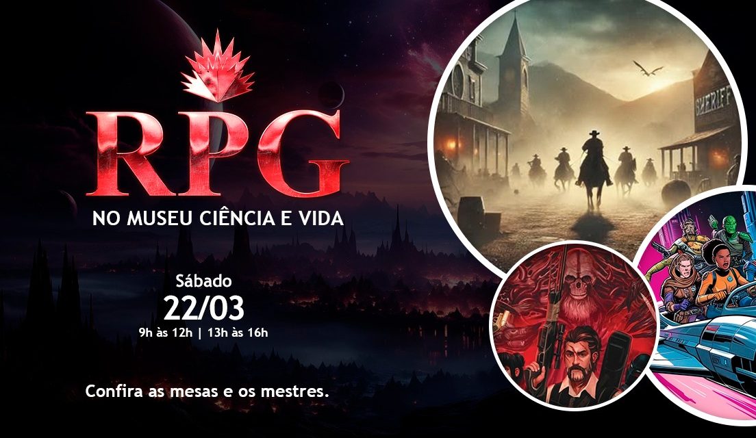 Sábado (22) é dia de RPG e jogos de tabuleiro no Museu Ciência e Vida