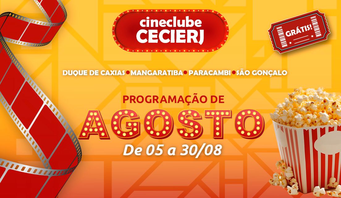 *Cineclube CECIERJ leva sessões gratuitas de cinema a quatro municípios do Rio em agosto*
