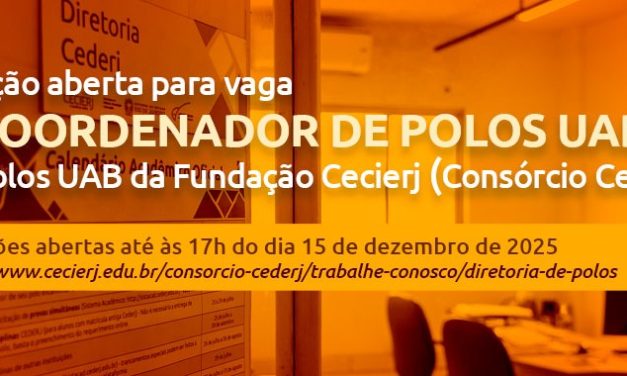 Fundação Cecierj abre seleção de coordenadores de Polos Cederj/UAB