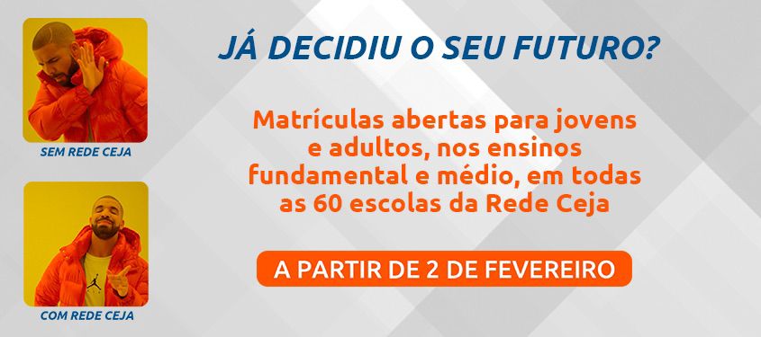 Matrículas para novos alunos da Rede Ceja – Educação de Jovens e Adultos começam no dia 02 de fevereiro