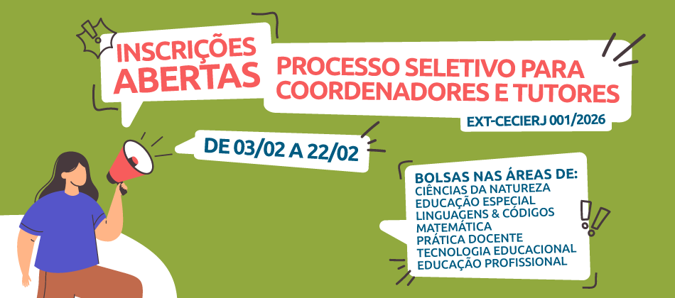Fundação Cecierj abre inscrições para coordenadores e tutores pedagógicos a distância