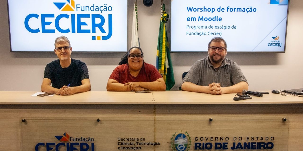 Programa de estágio da Fundação Cecierj promove workshop de formação em Moodle