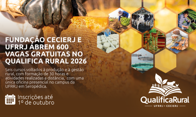 Fundação Cecierj e UFRRJ oferecem 600 vagas gratuitas em cursos do Projeto Qualifica Rural 2026
